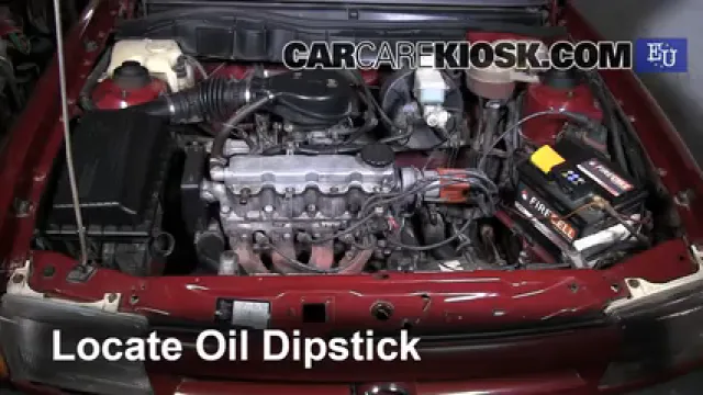 1993 Opel Astra F 1.4L 4 Cyl. Aceite Controlar nivel de aceite